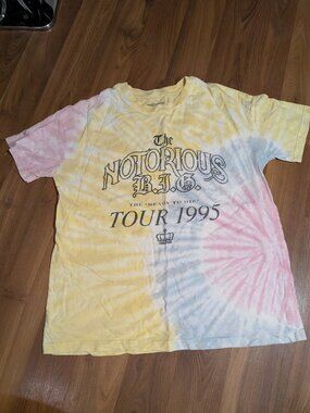 Notorious B.I.G. Tie Dye Graphic Tee Hip Hop Streetwear